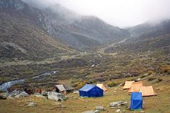 06 Dhampu Camp At End Of First Trek Day From Kharta Tibet